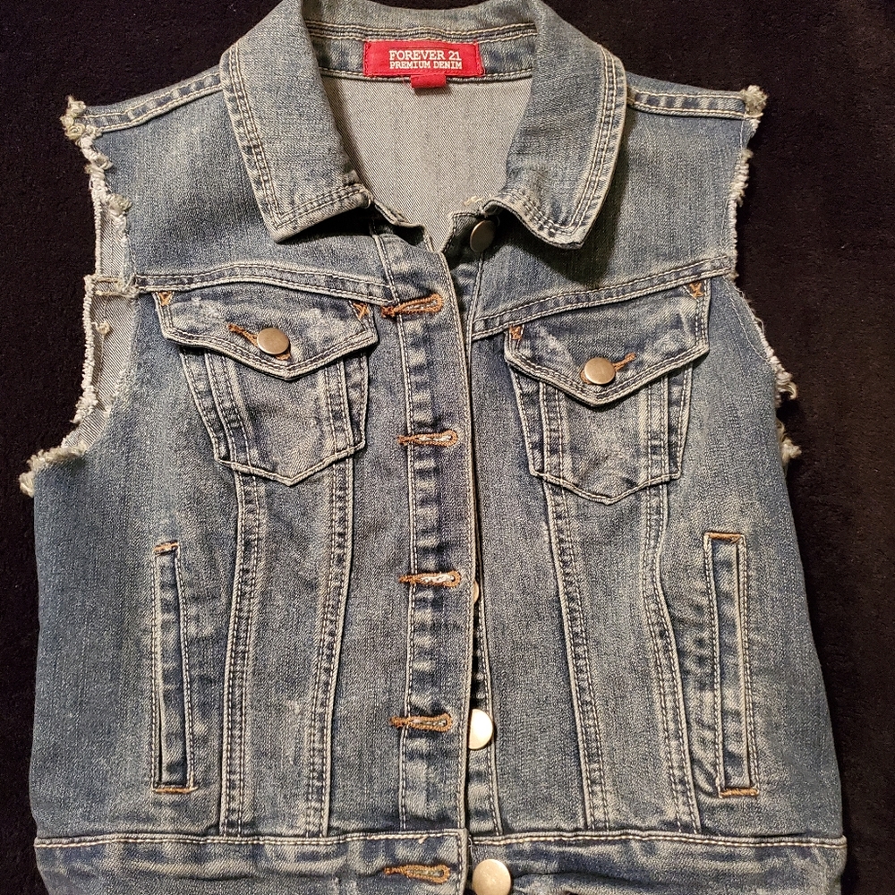 Forever 21 Premium denim vest